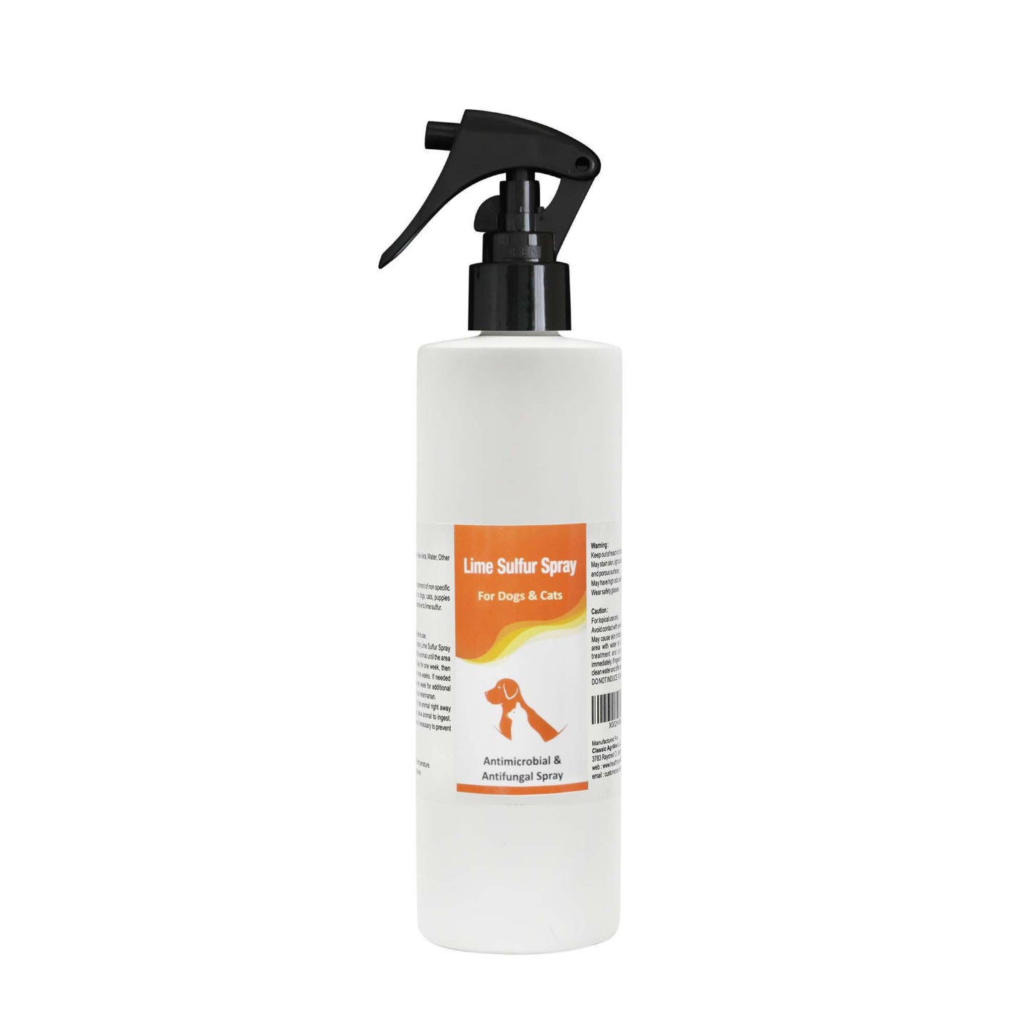 Healthy Paw Life Lime Sulfur Pet Shampoo and Spray 8 oz each - 2 Piece Set