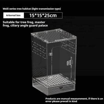Acrylic Reptile Cage - Lizard/Spider/Insect Feeding Terrarium