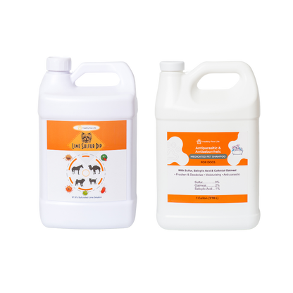 Skin & Coat Care Combo - Lime Sulfur Dip  and Sulfur Dog Shampoo