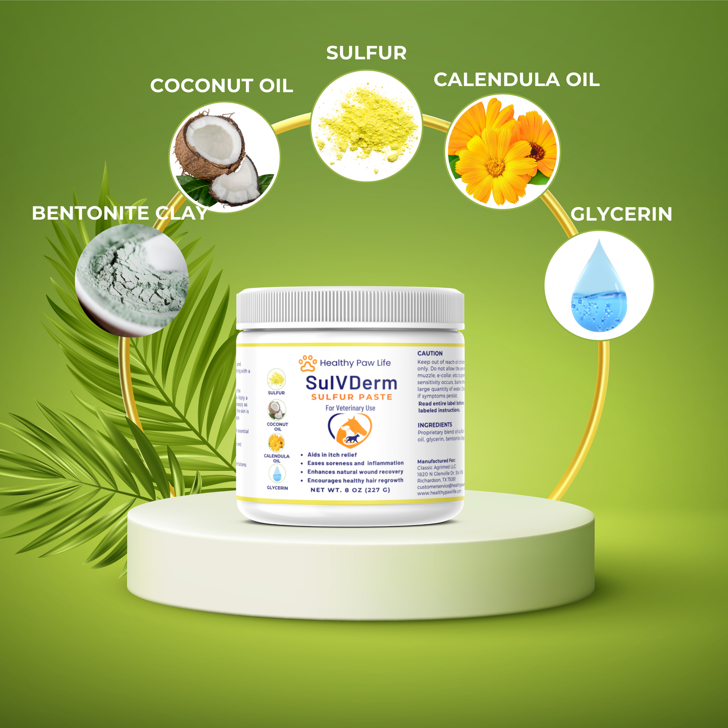 SulVDerm – Advanced Sulfur Paste for Skin Health in Companion Animals