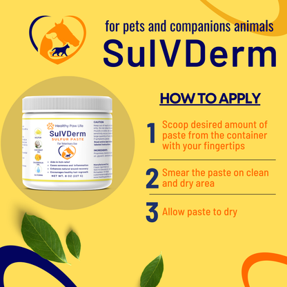 SulVDerm – Advanced Sulfur Paste for Skin Health in Companion Animals