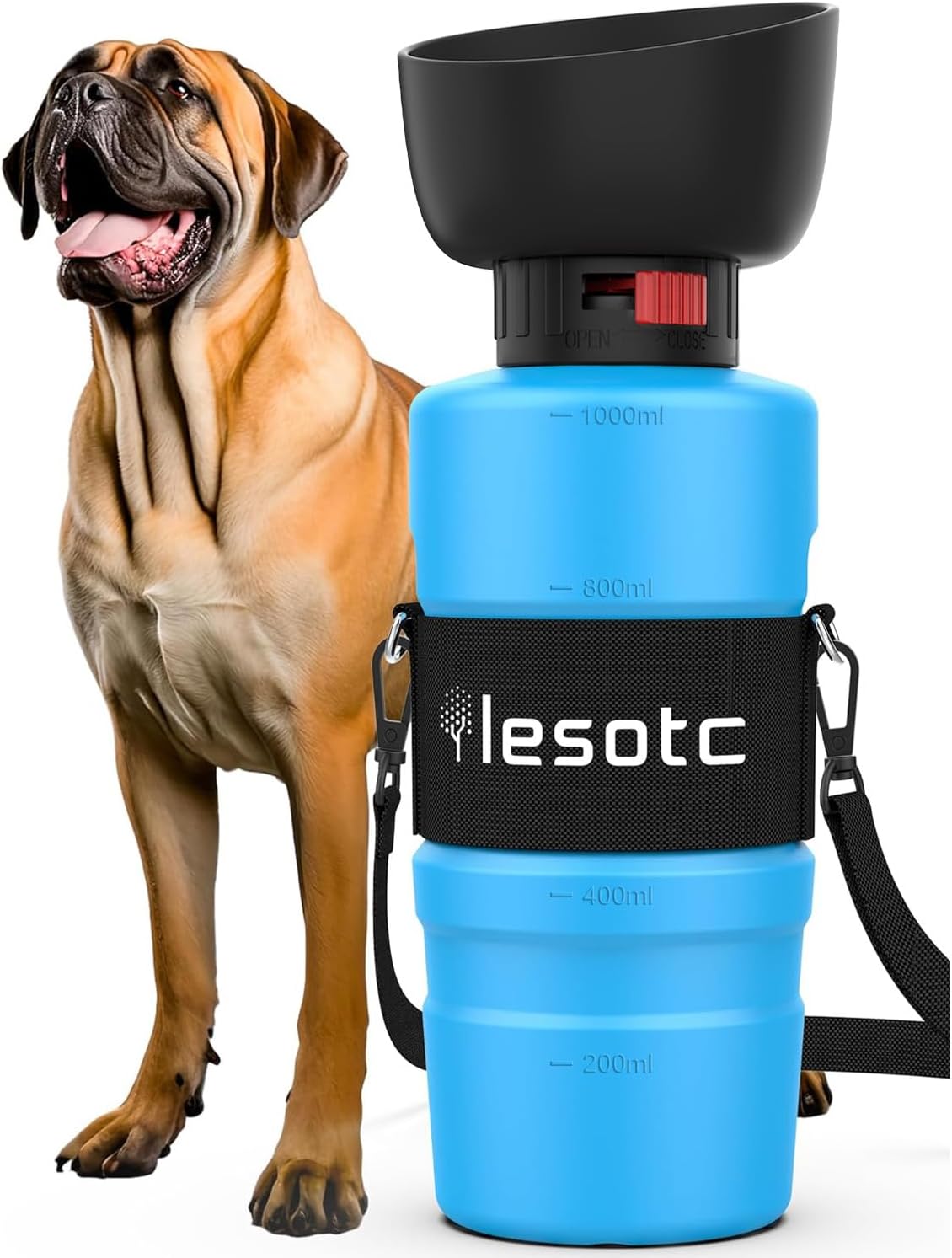 34oz Portable Dog  Water Bottle Dispenser-3.5Gen-3