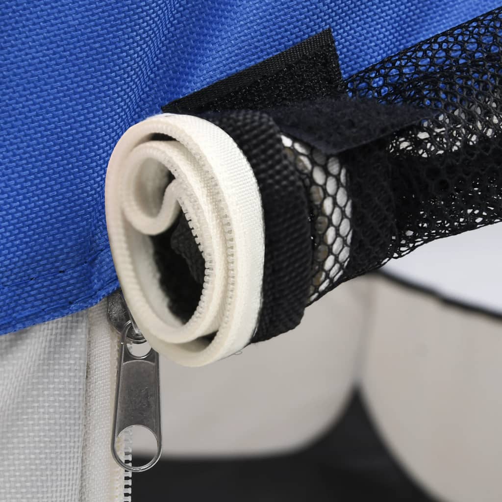 NNEVL Foldable Dog Playpen with Carrying Bag Blue 110x110x58 cm-4