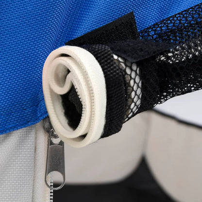 NNEVL Foldable Dog Playpen with Carrying Bag Blue 110x110x58 cm-4