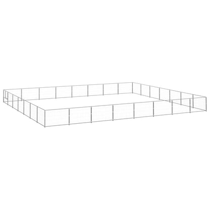 NNEVL Dog Kennel Silver 56 m² Steel-0