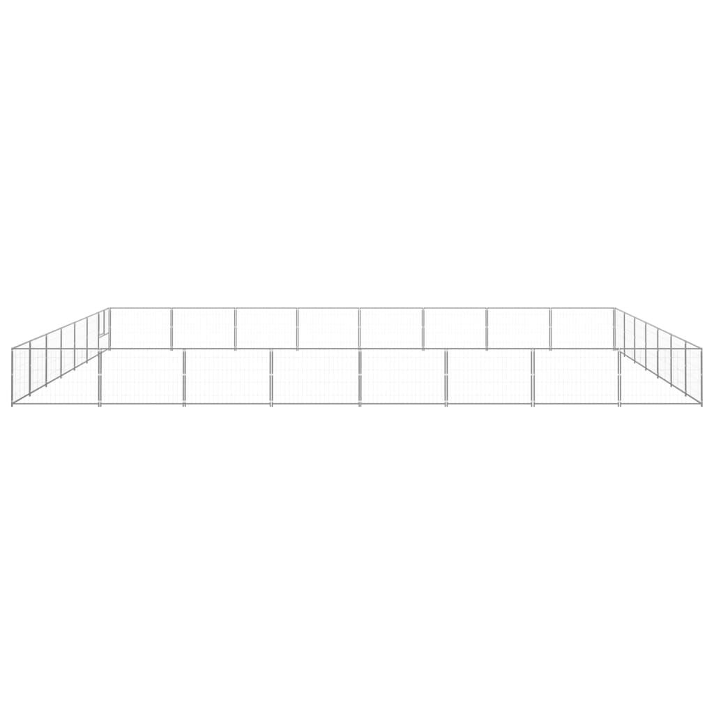 NNEVL Dog Kennel Silver 56 m² Steel-1