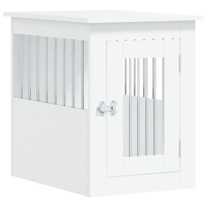 NNEVL Dog Crate Furniture White 45x62x59 cm Engineered Wood-1