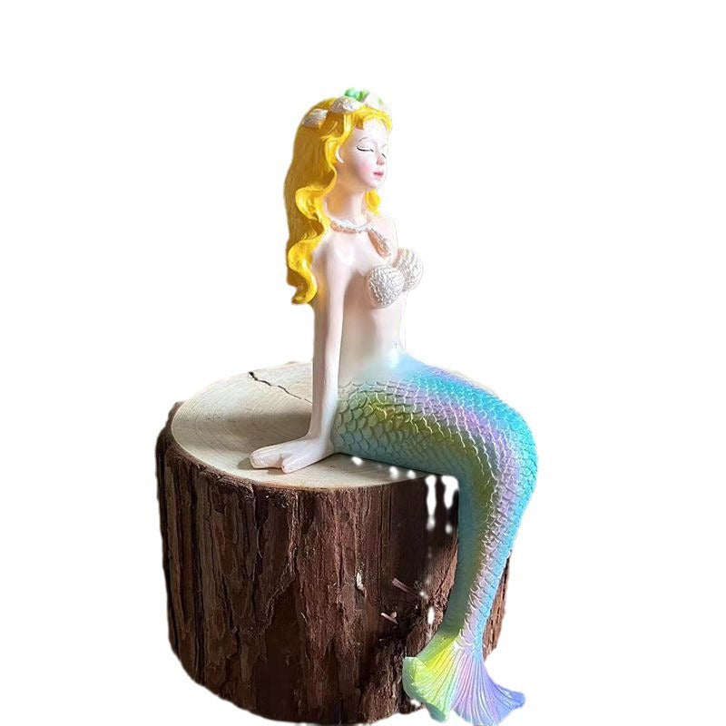 Mermaid Courtyard Decoration Decoration Decoration Decoration Pool Fish Tank Resin