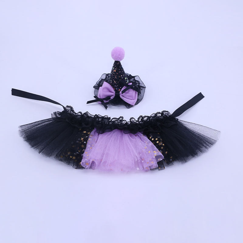 Little Pet Halloween Party Dress Up Supplies Guinea Pig Lizard Rabbit Hat Climbing Pet Kuromi Puffy Skirt