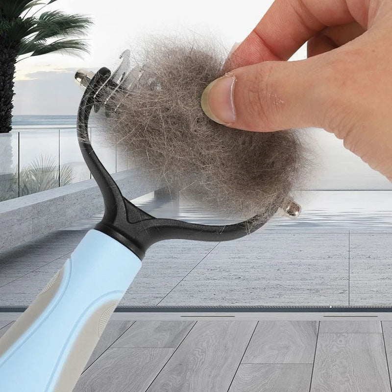 Pet Deshedding Brush Comb – Dual-Sided Dematting Tool