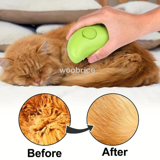 Steam Pet Grooming Brush Comb – Gentle Detangling Tool