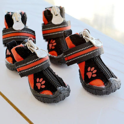 Cozyprint Suede Cotton Shoes For Medium And Large Dogs