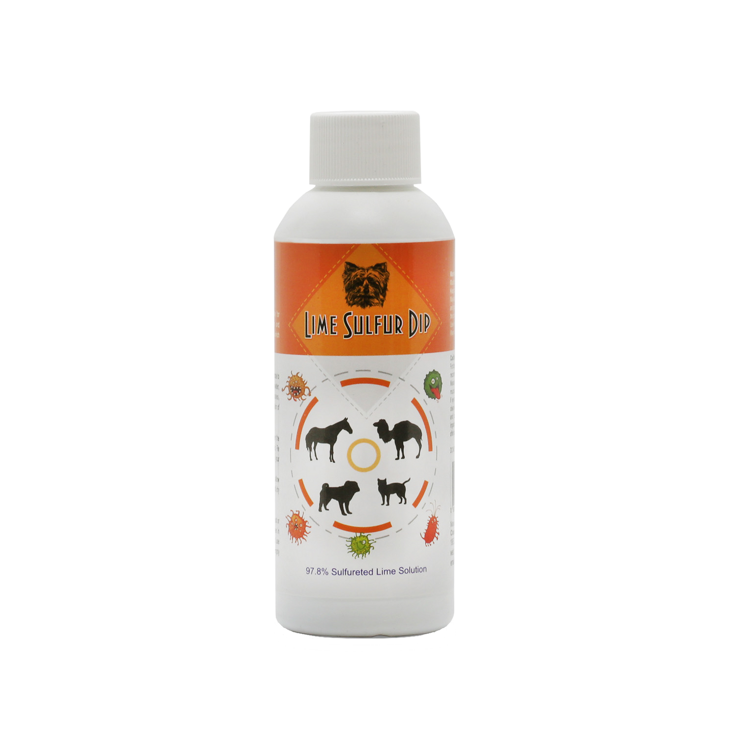 Lime Sulfur Dip – Concentrated Sulfur Solution for Itchy Skin, Mange, Ringworm & Dermatitis – Safe for Dogs, Cats, Puppies, Kittens, Horses, and Livestock